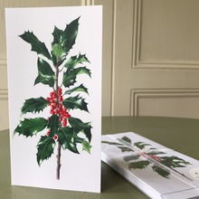 Load image into Gallery viewer, Dargle Hill Holly botanical art cards